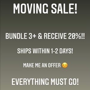 moving sale!